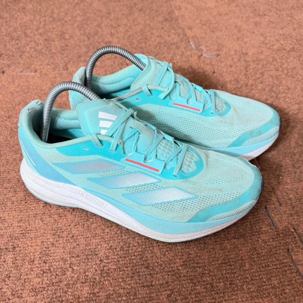 Adidas Duramo Speed Womens Running Shoes Mint Green Teal IF7257 Size 9.5 C- shoe